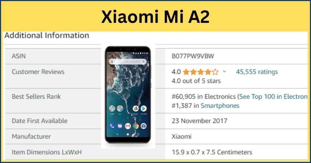  Xiaomi Mi A2